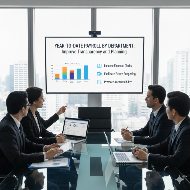 Year-to-Date Payroll by Department Improve Transparency and Planning