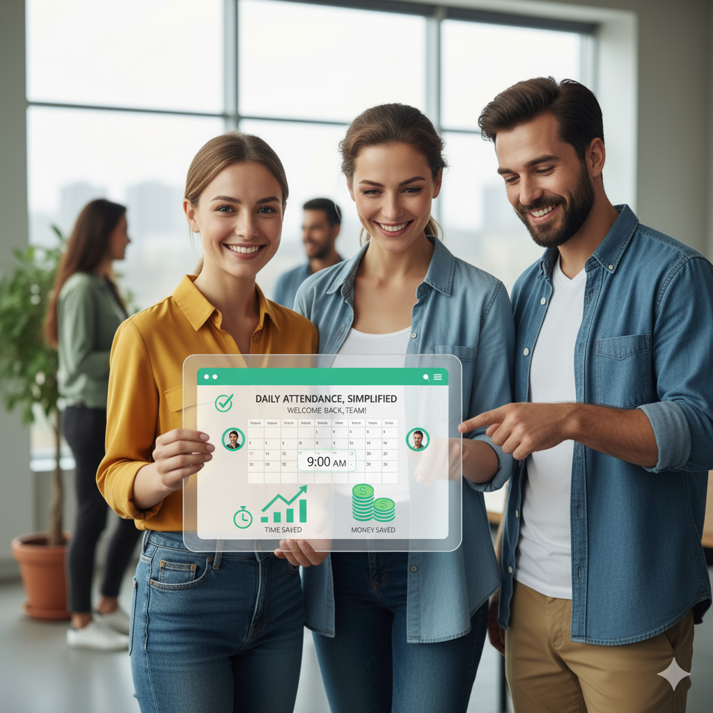 HRIS daily attendance monitoring dashboard