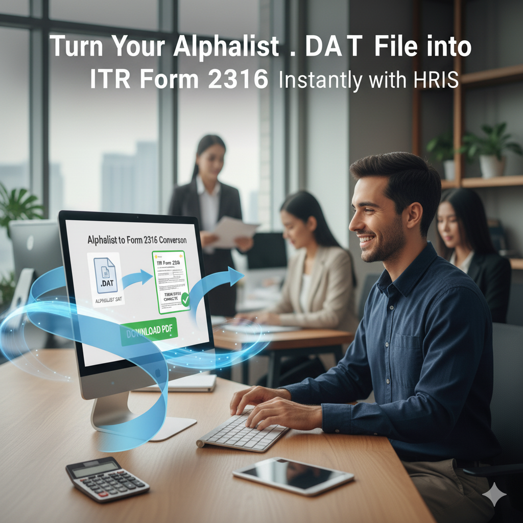 Turn Your Alphalist .DAT File into ITR Form 2316 Instantly with HRIS