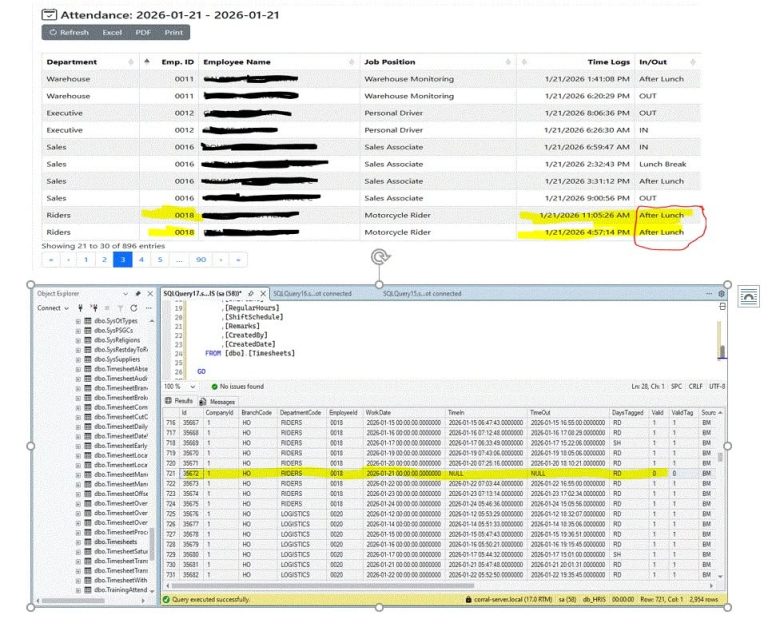 HRIS EF Core Migration: Smarter Timesheet & Attendance Processing