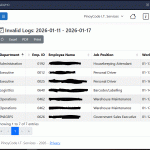New HRIS Feature: Generate Invalid Logs for Faster Attendance Validation